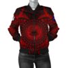 American Samoa Polynesian Women's Bomber Jacket - Red Seal - BN18 Bomber Jacket