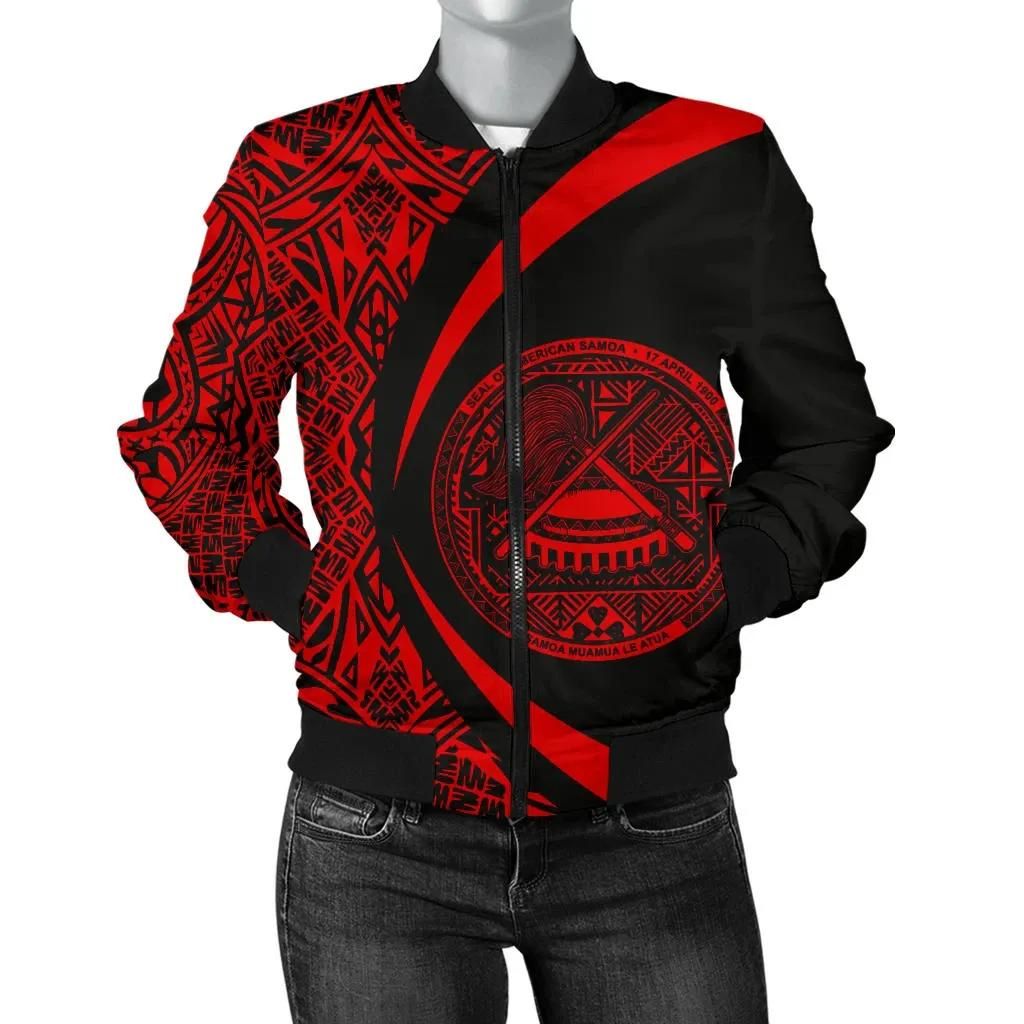 American Samoa Women's Bomber Jacket - Circle Style 06 J4 Bomber Jacket American Samoa Women's Bomber Jacket - Circle Style 06 J4 Bomber Jacket