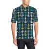 Anchor Pattern Print Design 03 Men Polo Shirt
