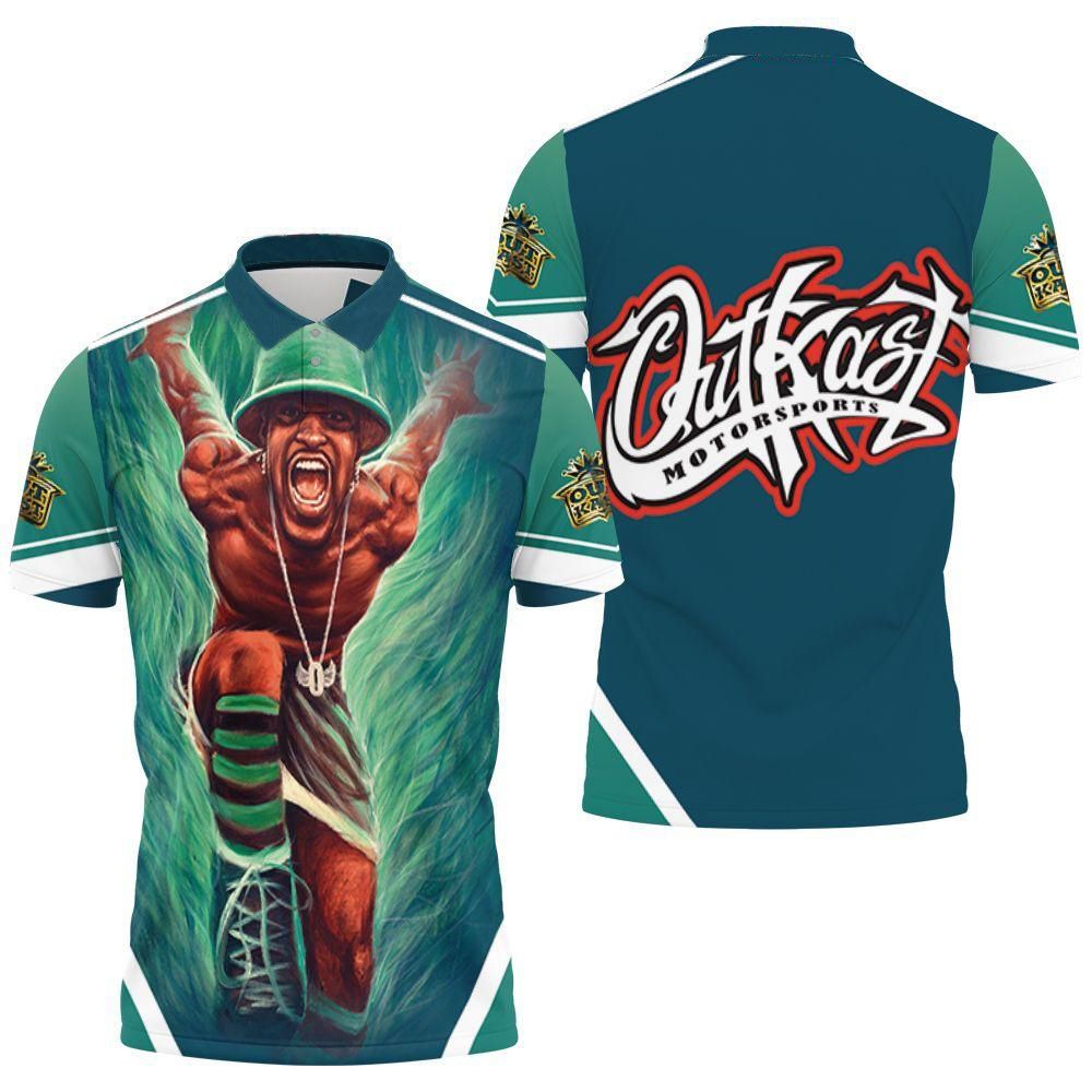 Andre 3000 Outkast Green Polo Shirt Andre 3000 Outkast Green Polo Shirt