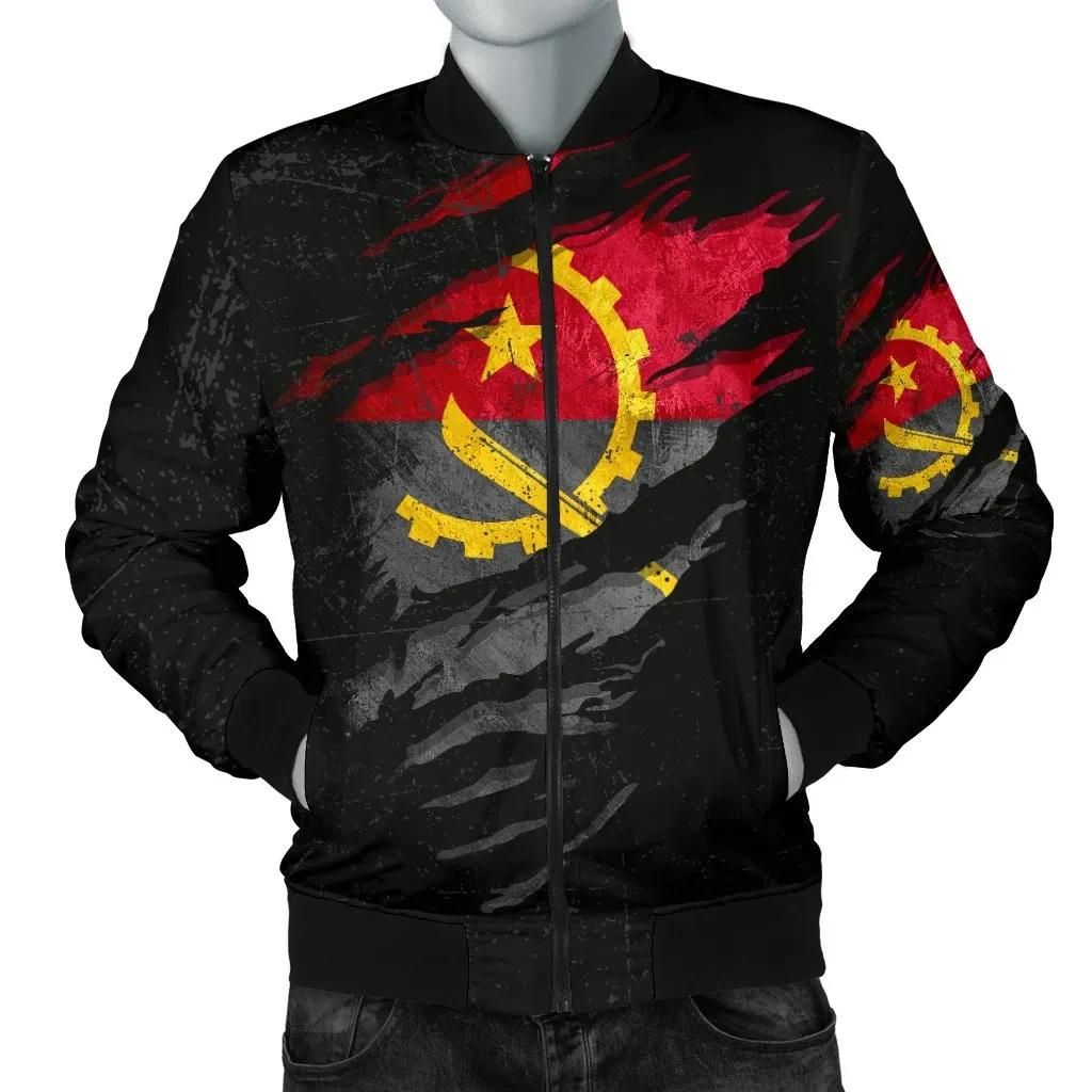 Angola In Me Men's Bomber Jacket - Special Grunge Style A31 Bomber Jacket Angola In Me Men's Bomber Jacket - Special Grunge Style A31 Bomber Jacket