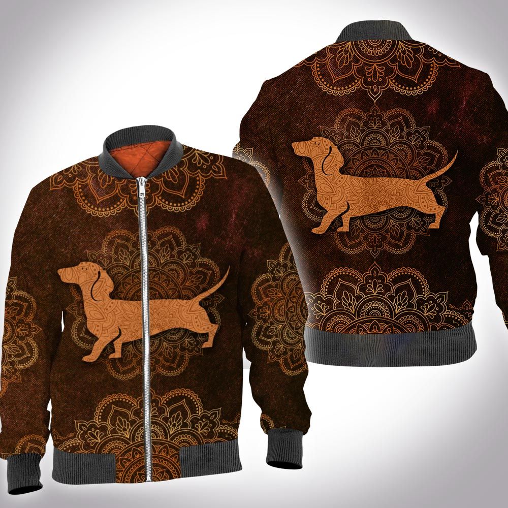 Animal mandala Dachshund 3D All Over Printed Shirt Animal mandala Dachshund 3D All Over Printed Shirt