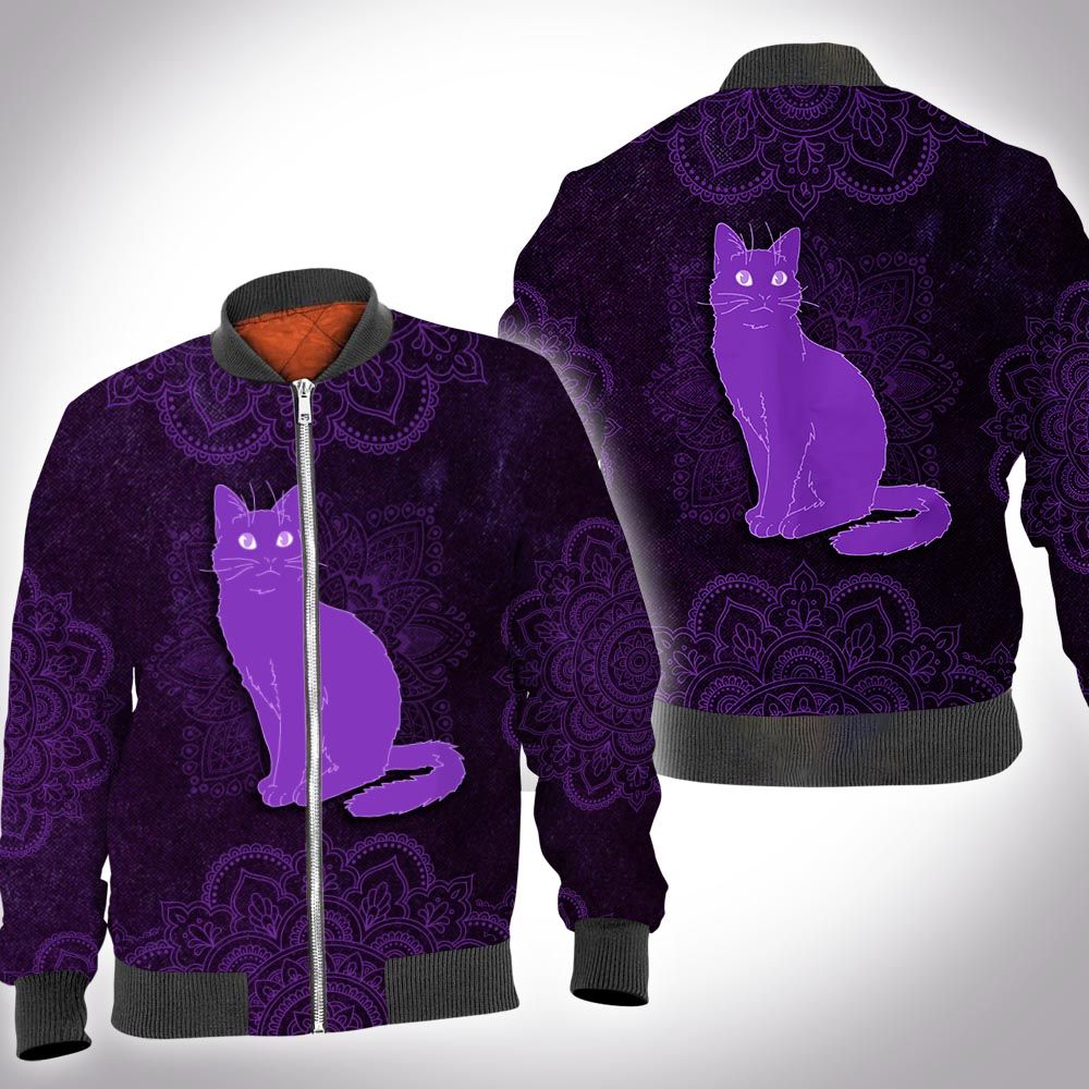 Animal mandala cat 3D All Over Printed Shirt Animal mandala cat 3D All Over Printed Shirt