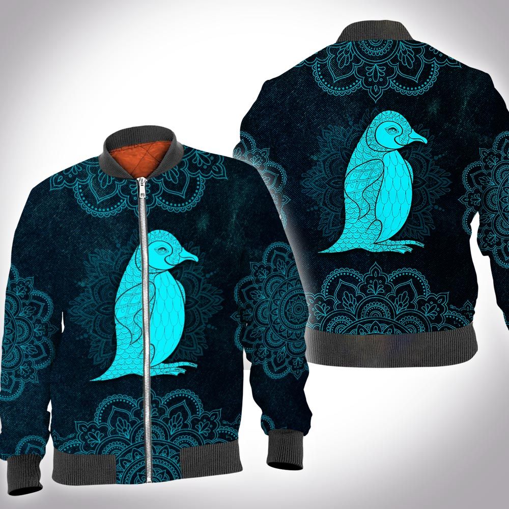Animal mandala penguin 3D All Over Printed Shirt Animal mandala penguin 3D All Over Printed Shirt