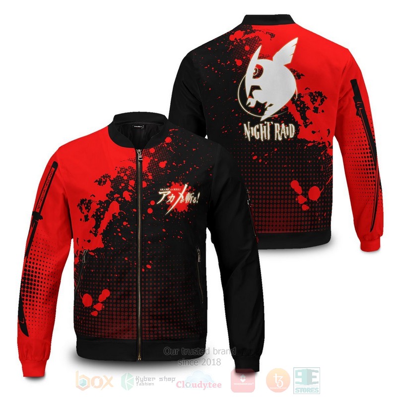 Anime Akame Ga Kill Bomber Jacket Anime Akame Ga Kill Bomber Jacket