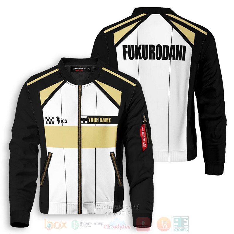 Anime F1 Fukurodani Personalized Bomber Jacket Anime F1 Fukurodani Personalized Bomber Jacket