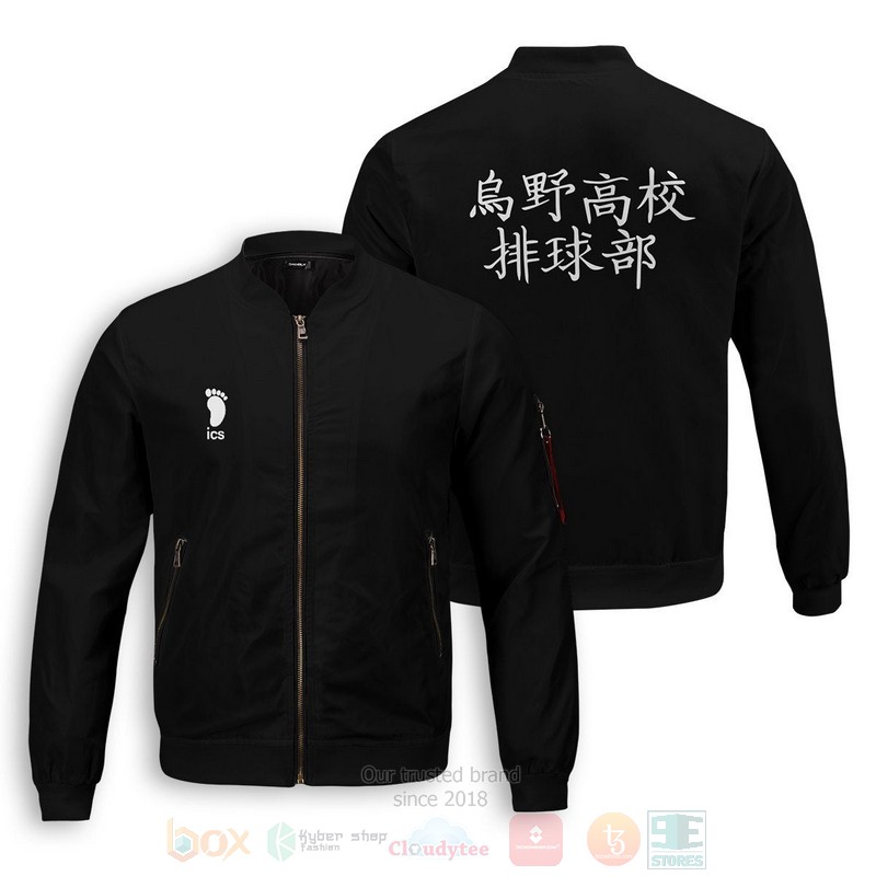 Anime Haikyuu Karasuno High Bomber Jacket Anime Haikyuu Karasuno High Bomber Jacket