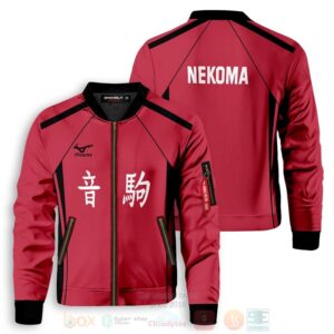 Anime Haikyuu Nekoma Bomber Jacket