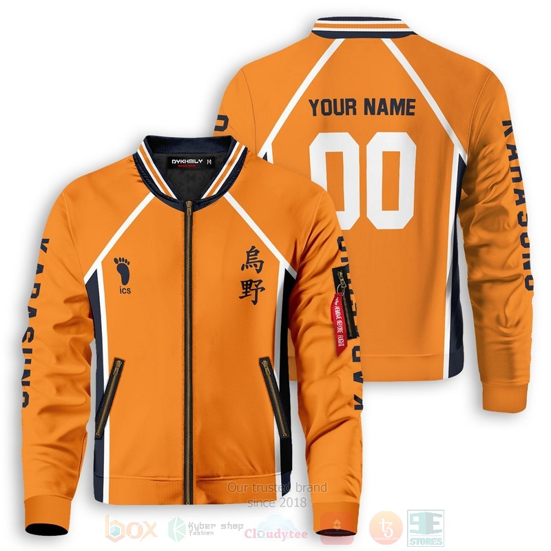 Anime Karasuno Libero Personalized Bomber Jacket Anime Karasuno Libero Personalized Bomber Jacket