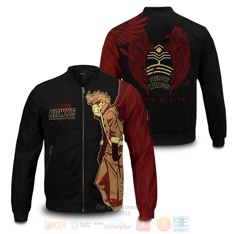 Anime My Hero Academia Hero Hawks Bomber Jacket Anime My Hero Academia Hero Hawks Bomber Jacket