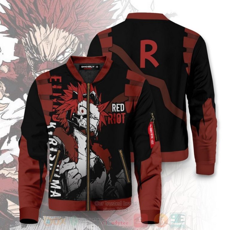 Anime-Red-Riot-Kirishima-Bomber-Jacket-1