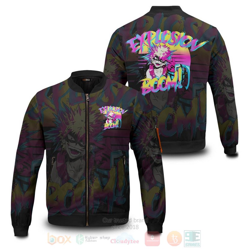 Anime Retro Bakugo Bomber Jacket Anime Retro Bakugo Bomber Jacket