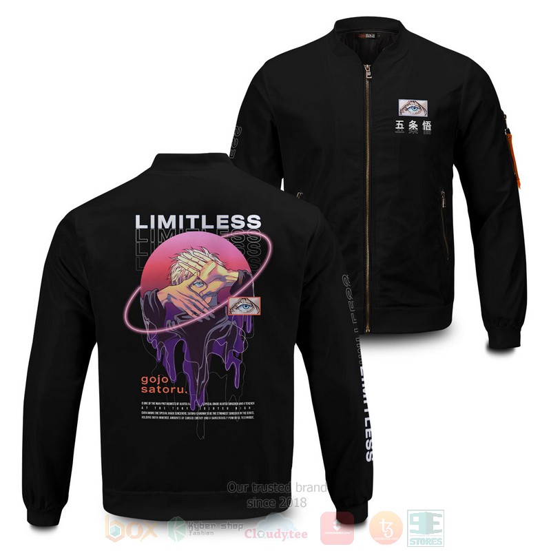 Anime Retro Gojo Bomber Jacket Anime Retro Gojo Bomber Jacket