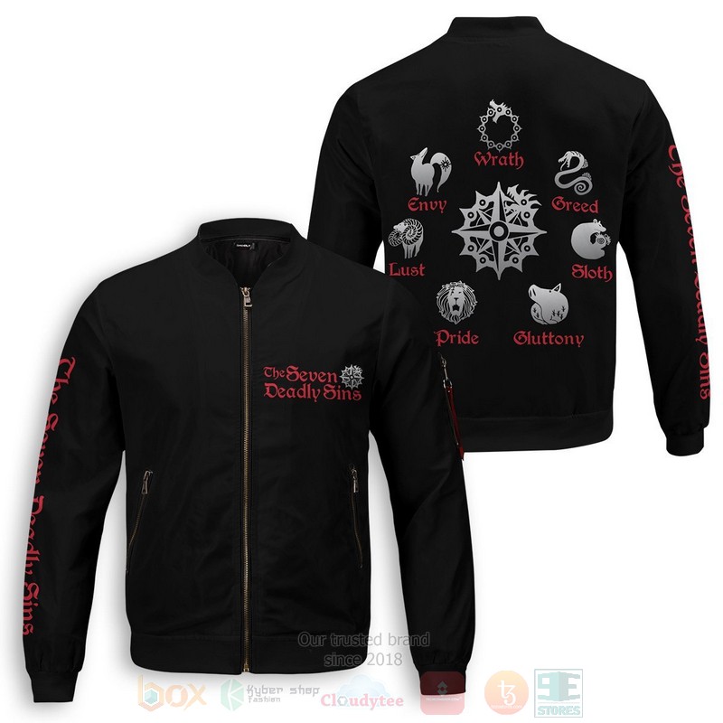 Anime Seven Deadly Sins Bomber Jacket Anime Seven Deadly Sins Bomber Jacket
