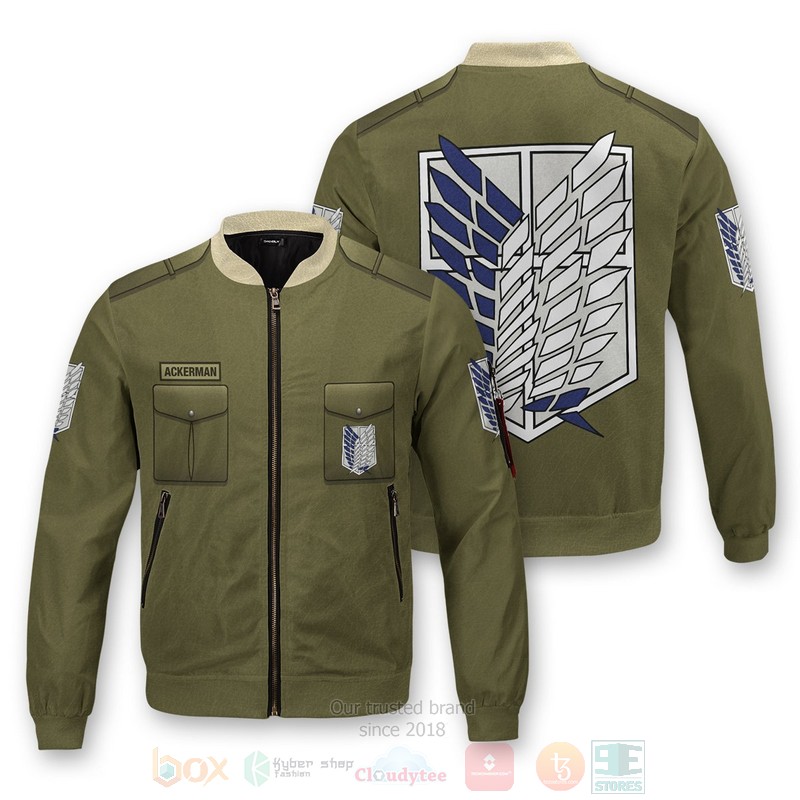 Anime Survey Corps Uniform Personalized Bomber Jacket Anime Survey Corps Uniform Personalized Bomber Jacket