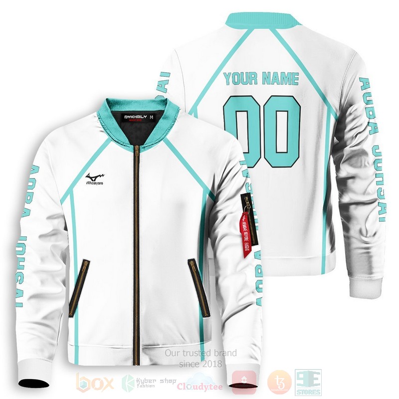 Anime Team Aoba Johsai Personalized Bomber Jacket Anime Team Aoba Johsai Personalized Bomber Jacket
