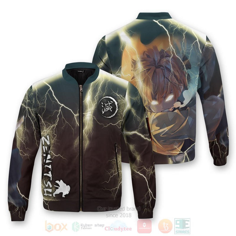 Anime Thunderclap Flash Style Bomber Jacket Anime Thunderclap Flash Style Bomber Jacket