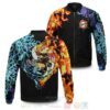 Anime Yin Yang Rengoku Akaza Bomber Jacket