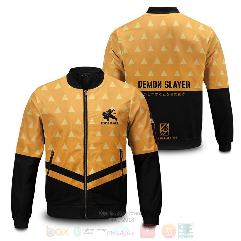 Anime Zenitsu God Speed Bomber Jacket Anime Zenitsu God Speed Bomber Jacket