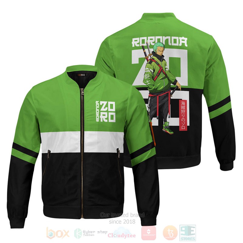Anime Zoro Samurai One Piece Bomber Jacket Anime Zoro Samurai One Piece Bomber Jacket