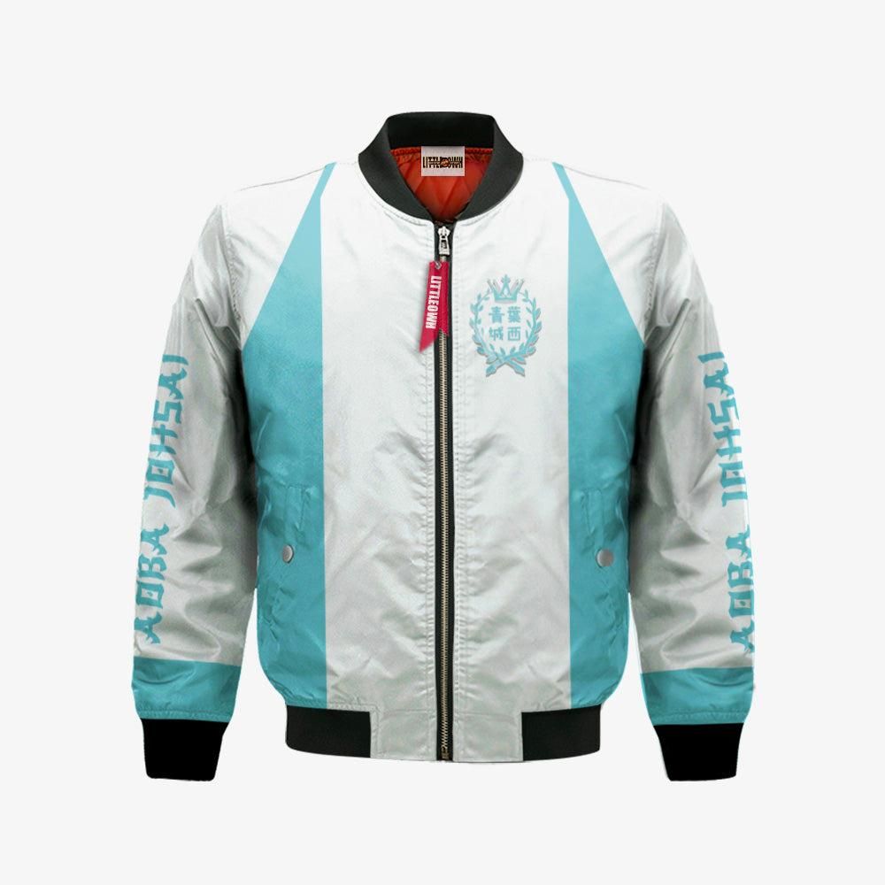 Aoba Johsai High Bomber Jacket Custom Haikyuu Cosplay Costumes Bomber Jacket Aoba Johsai High Bomber Jacket Custom Haikyuu Cosplay Costumes Bomber Jacket