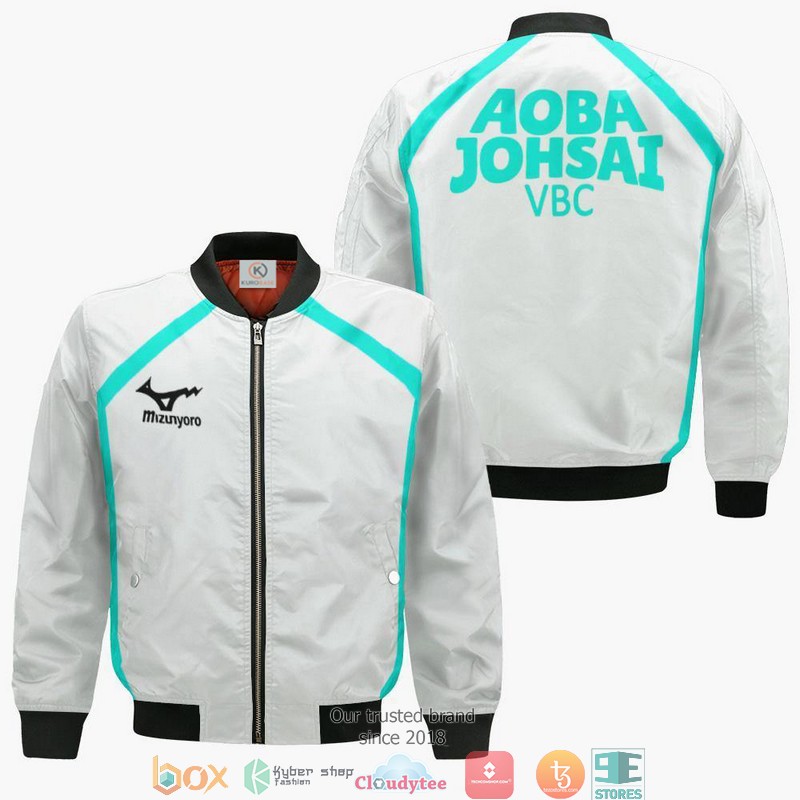 Aoba Johsai High Haikyuu Anime 3D Bomber Jacket Aoba Johsai High Haikyuu Anime 3D Bomber Jacket