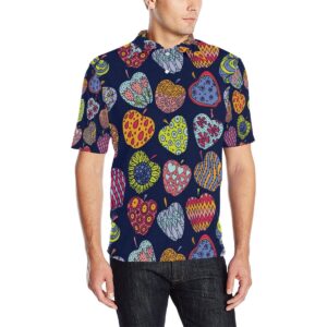 Apple Pattern Print Design Ap05 Men Polo Shirt