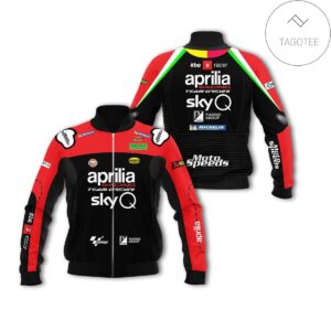 Aprilia Skyq Motorcycle Racing Team 3D Bomber Jacket