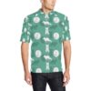 Arctic Fox Pattern Print Design Men Polo Shirt