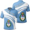 Argentina Coat Of Arms Polo Shirt Cricket Style J5W