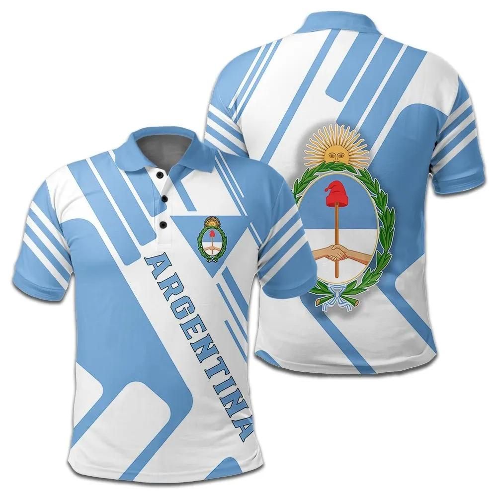 Argentina Coat Of Arms Polo Shirt Rockie J5W Argentina Coat Of Arms Polo Shirt Rockie J5W