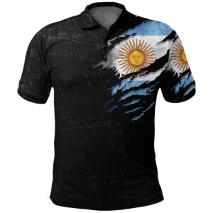Argentina In Me Polo Shirt - Special Grunge Style A31