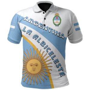 Argentina Men's All Over Print Polo Shirt La Albiceleste Football Style TH5