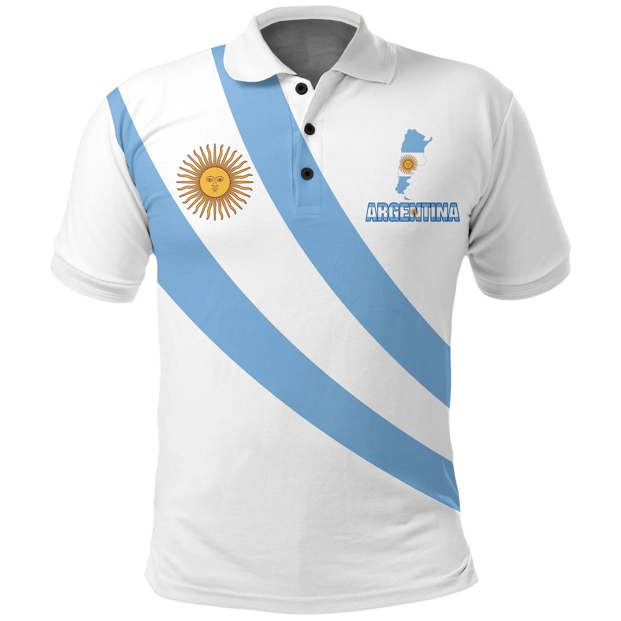 Argentina Special Flag Polo Shirt A7 Argentina Special Flag Polo Shirt A7