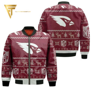 Arizona Cardinals Ugly Christmas Full Printing Bomber Jacket