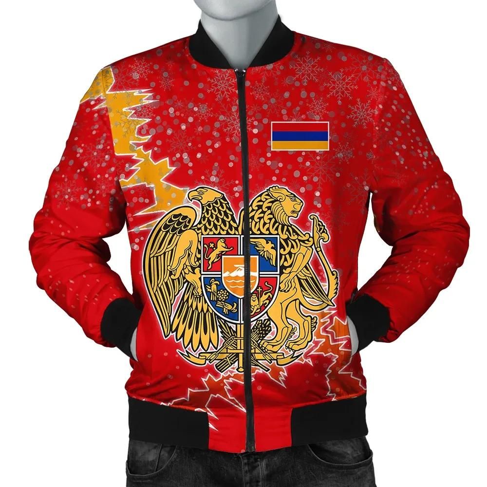 Armenia Christmas Coat Of Arms Men Bomber Jacket X Style J78 Bomber Jacket Armenia Christmas Coat Of Arms Men Bomber Jacket X Style J78 Bomber Jacket