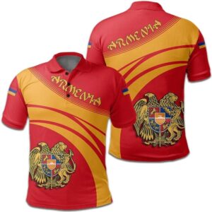Armenia Coat Of Arms Polo Shirt Cricket Style J5W