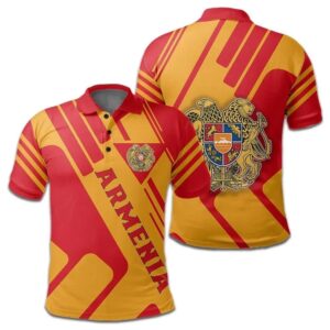 Armenia Coat Of Arms Polo Shirt Rockie J5W