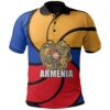 Armenian symbol of Eternity Flag Polo Shirt TH4