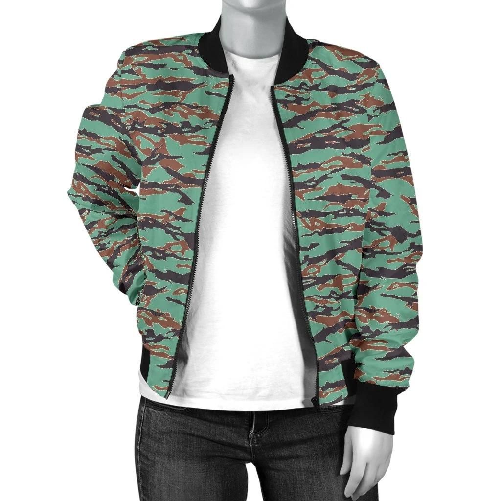 Army-Guyana-Tiger-Stripe-Camouflage-Seamless-Womens-Bomber-Jacket-A27-Bomber-Jacket-2