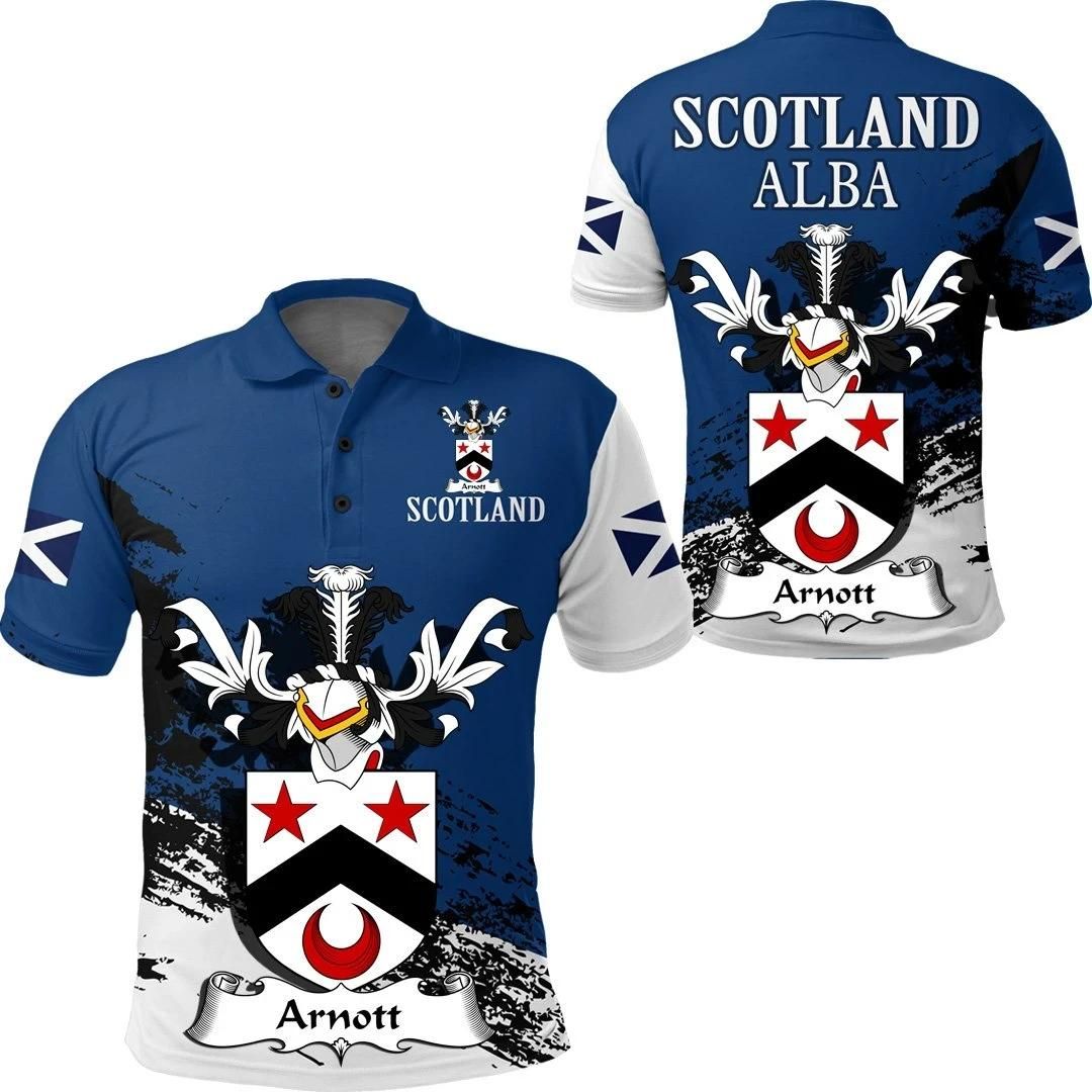 Arnott Scottish Family Crest Scotland Special Polo Shirt - Golf Shirt A7 Arnott Scottish Family Crest Scotland Special Polo Shirt - Golf Shirt A7