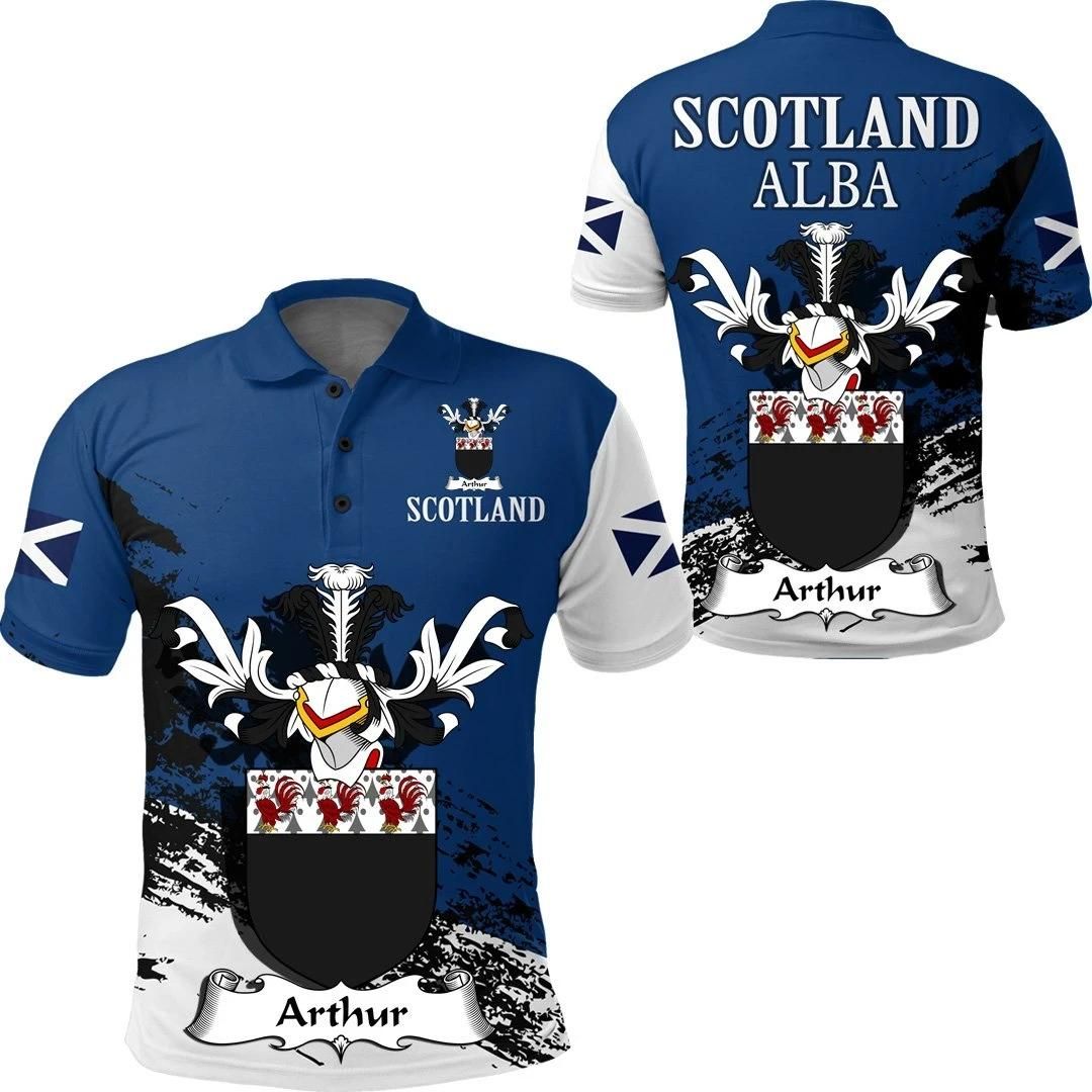 Arthur Scottish Family Crest Scotland Special Polo Shirt - Golf Shirt A7 Arthur Scottish Family Crest Scotland Special Polo Shirt - Golf Shirt A7