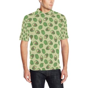 Artichoke Pattern Print Design 03 Men Polo Shirt