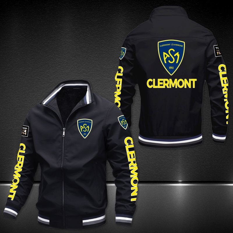 Asm Clermont Auvergne 3D Bomber Jacket Asm Clermont Auvergne 3D Bomber Jacket
