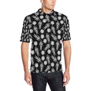 Astronaut Pattern Print Design 03 Men Polo Shirt
