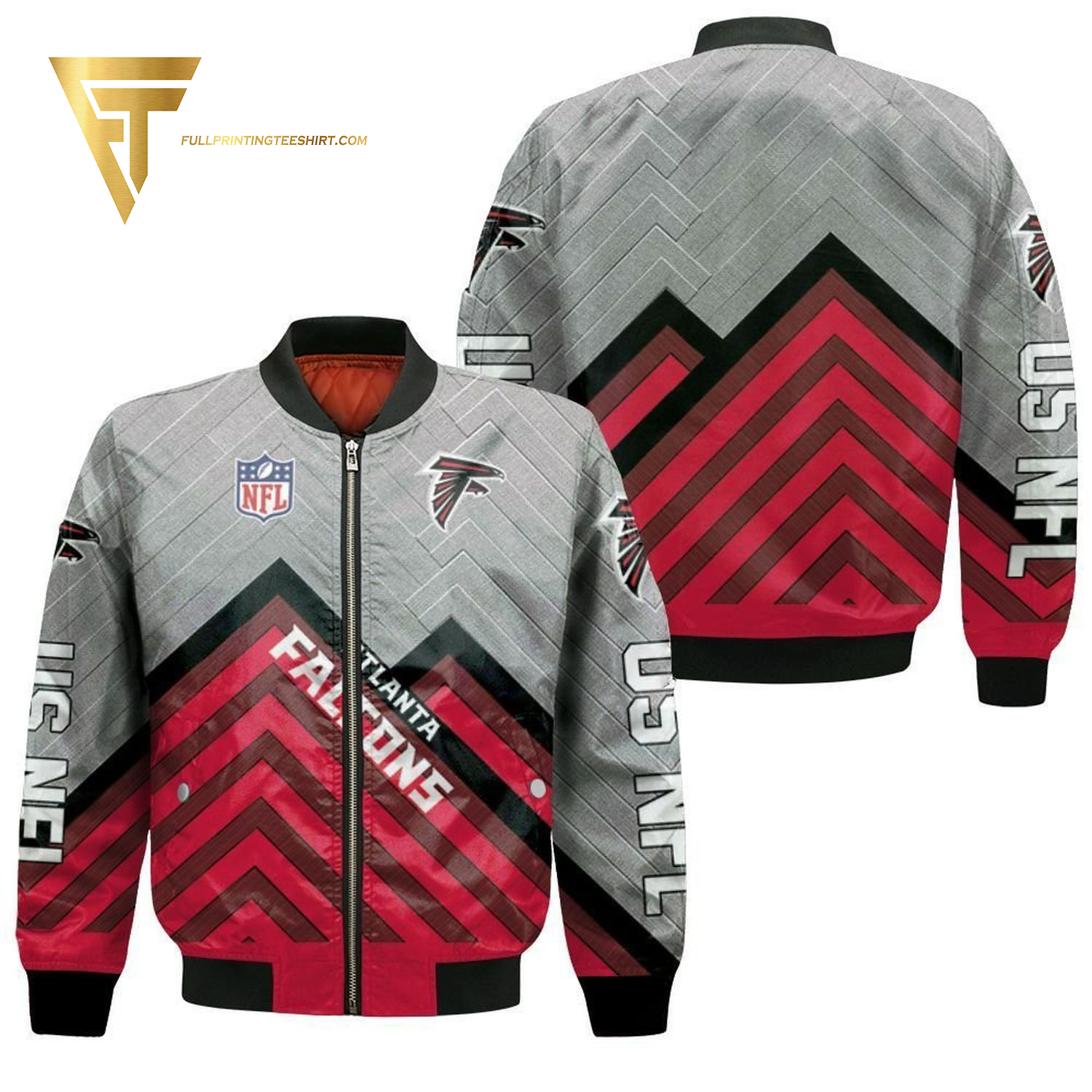 Atlanta Falcons Football Team Full Printing Bomber Jacket Atlanta Falcons Football Team Full Printing Bomber Jacket