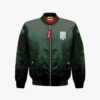 Attack On Titan Survey Corps Bomber Jacket Custom AOT Clothes Cosplay Costumes Bomber Jacket