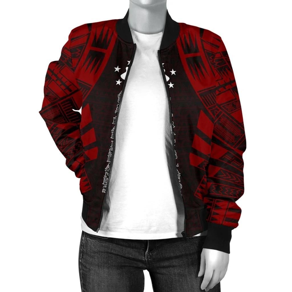 Austral-Islands-Women-Bomber-Jacket-Polynesian-Tattoo-Red-BN0110-Bomber-Jacket-2