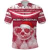 Australia Christmas Koala Bear Polo Shirt Simple Vibes Version K8
