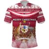 Australia Christmas Polo Shirt Simple Vibes Version K8